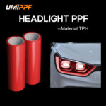 Car Headlight Protection Film Red