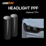Car Headlight Protection Film Smoked-black