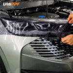 Light Grey TPU Car Headlight Protection Film - Image 2