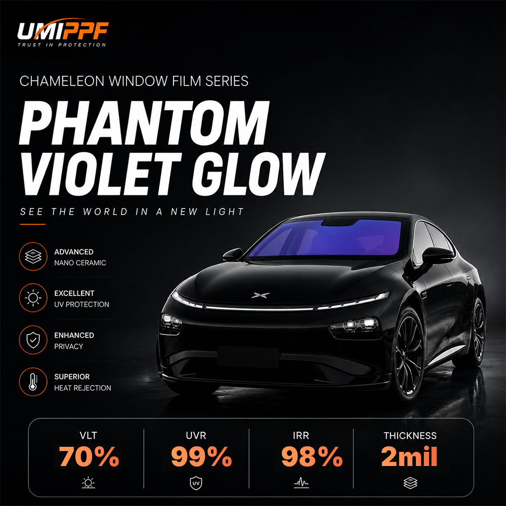 6 Chameleon Window Film-70% VLT Phantom Violet Glow - Image 1